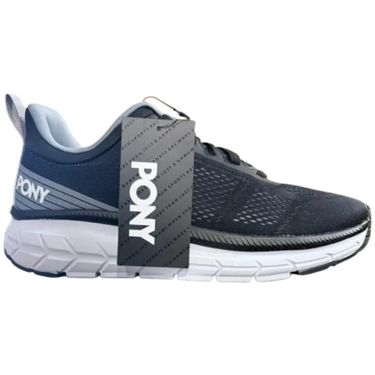 Pony Speed Black Grey Men's Fashion Shoes New