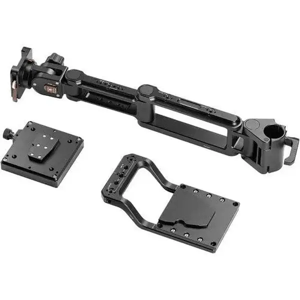 SmallRig 6257 MD5991 Aluminium VESA Monitor Mounting Stand - Single Camera Cart Accessory with Clamp, 75x75mm/100x100mm Compatibility, Rotatable Swivel Arm, VESA Plate, 1/4"-20 Threads, Quick Release for Filming Setup