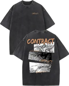 Shinigami Death Note Light Yagami L Vintage Washed Graphic T-Shirt, Anime Manga Oversized Streetwear Tee