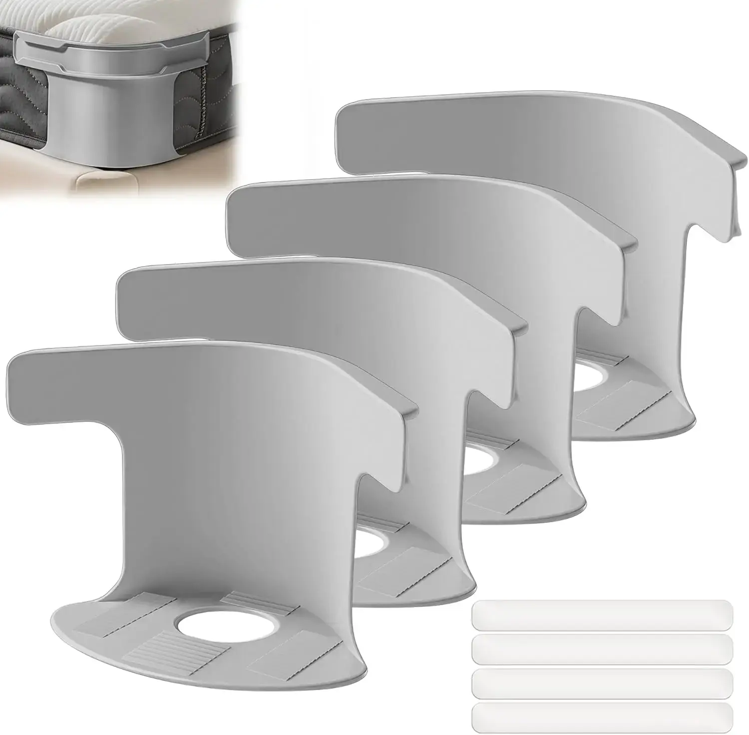 【SummerVibes】4pcs  Lock Sheet Holders, Bed Sheet Lock Clips, Sheet Holders Keep Sheets Firm & Tight,Heavy Duty Bed Sheet Holder Corner Fitted Sheet Straps Fit small to medium bed sizes