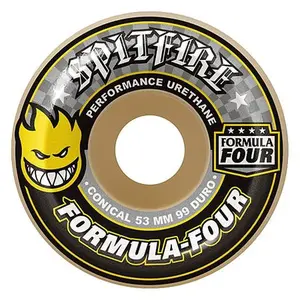 Spitfire Formula Four 99d Conical (Yellow Print) Wheels