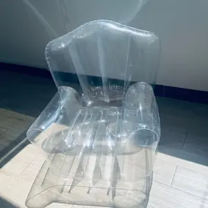 Transparent Sofa Chair for Kids, Comfortable Doll Prop for Outdoor Photography, Soft Single Seater Storage Accessory