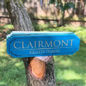 Kitschy Coastal Family Name Plaques