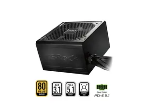 ASRock PRO-750G PRO Series PRO-750G 750W ATX 3.1 80 Plus Gold Power Supply, Black