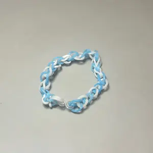 Light blue and white bracelet
