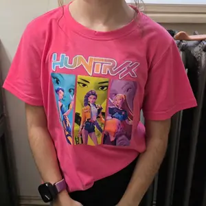 Kpop Hunter Girl Group Cool Girls Portrait Print Short Sleeve Funny Graphic Tee, Comfortable Soft Fabric, Casual Sportswear for Girls, Perfect Gift