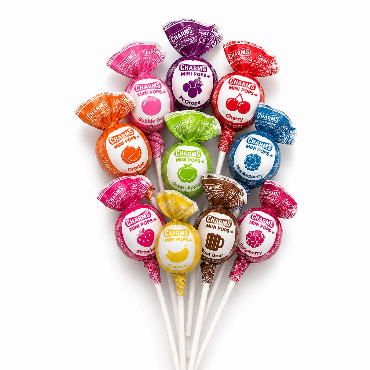 Charms Mini Pops – Assorted Flavors – Bulk Value Bag