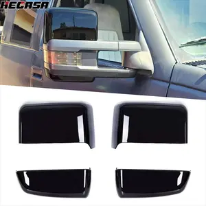 Pair Tow Mirror Cap Cover Left & Right For Chevy Silverado GMC Sierra 2014-2019