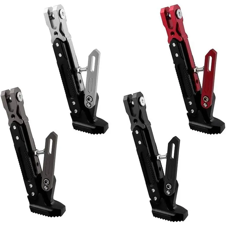 Motorcycle Kickstand Adjustable Tripod Holder Universal Aluminum Motor Scooter Modified Foot Side Stand Motorcycle Accessories