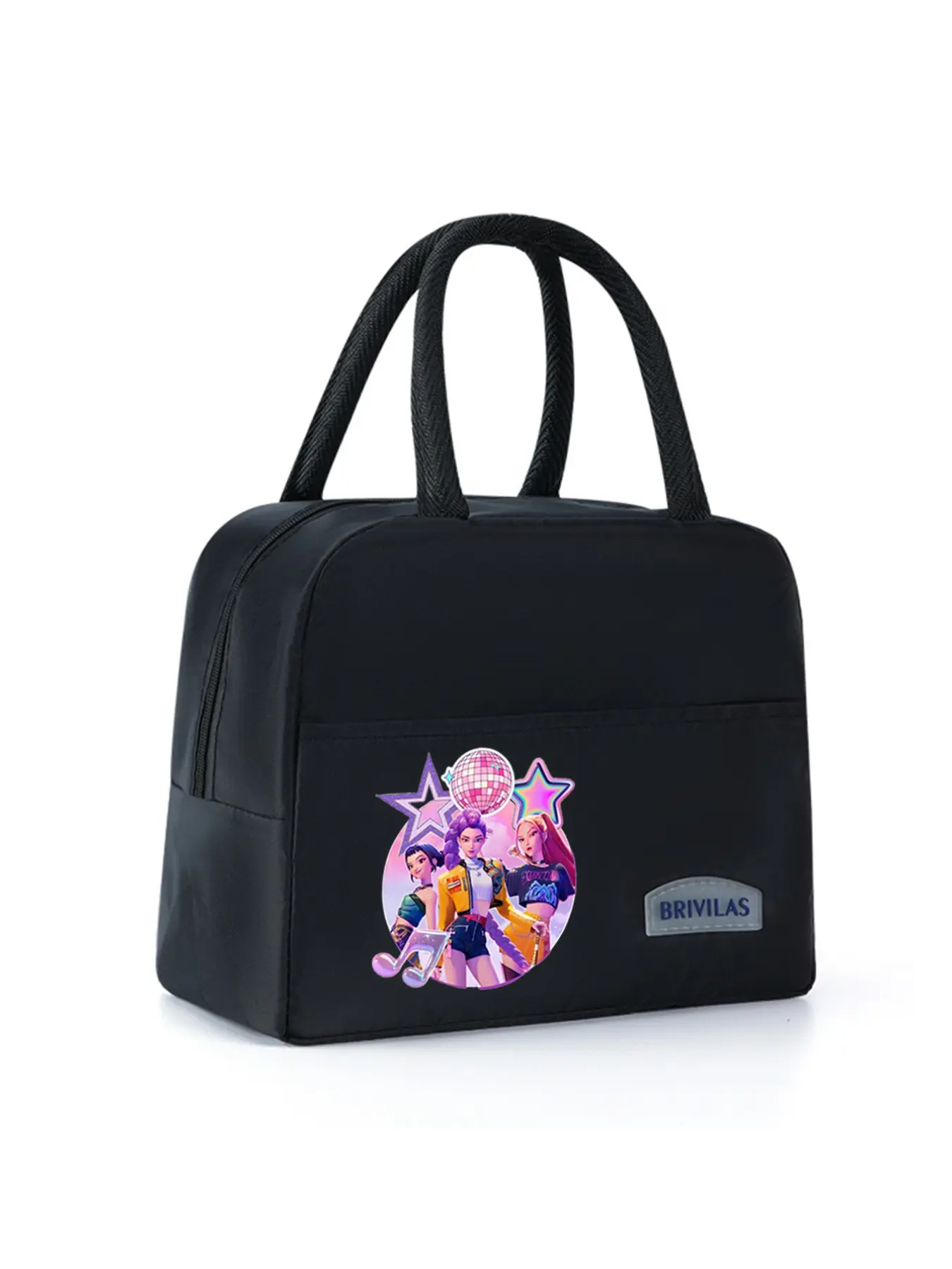 Large Capacity Cartoon Lunch Bag Women, Portable Sports Lunch Box, Durable Handbag for Insulated Travel Camping School, Christmas Halloween Birthday Gift, Durable Lunch Bags