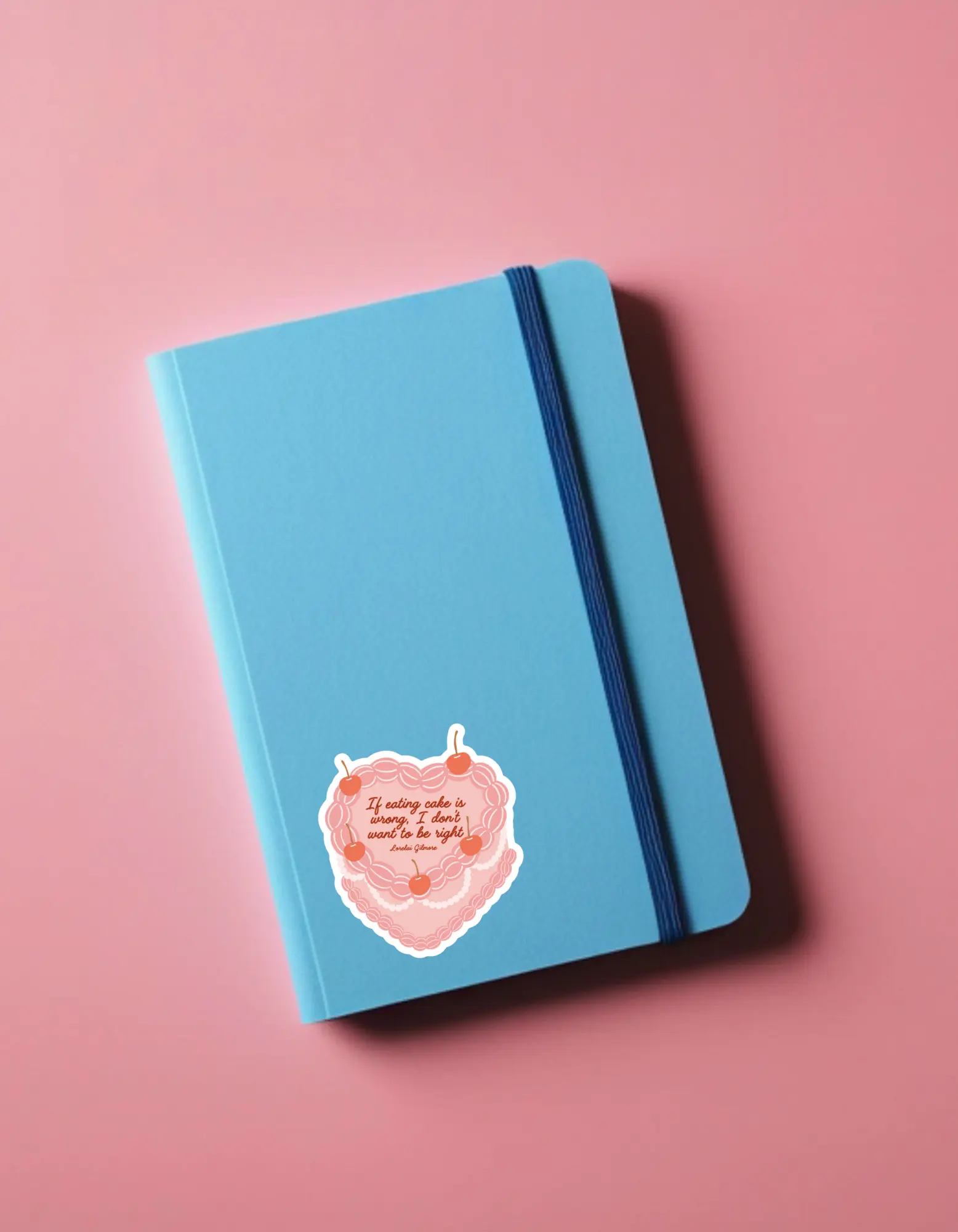 Vintage Heart Cake Sticker