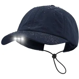 Hands Free Rechargeable LED Baseball Cap with Light Built-in Unisex Sport Waterproof Hat for Men Dad Husband Outdoor