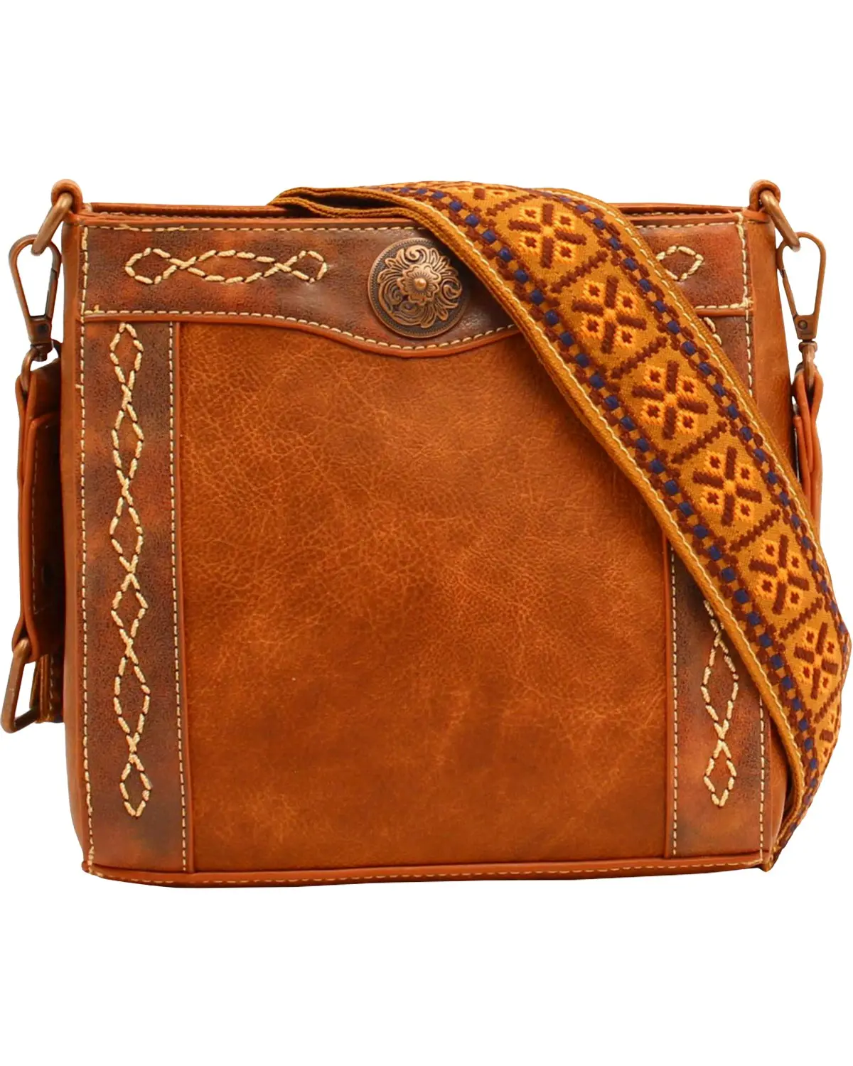 Blazin Roxx Women's Women'S Ivy Copper Concho Concealed Carry Crossbody Bag - N7511408