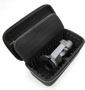 CASEMATIX Hard Case for Blue Yeti Nano Microphone - Compact Metal Shell with Padded Interior & Cable Storage - Travel-Friendly Protective Cover