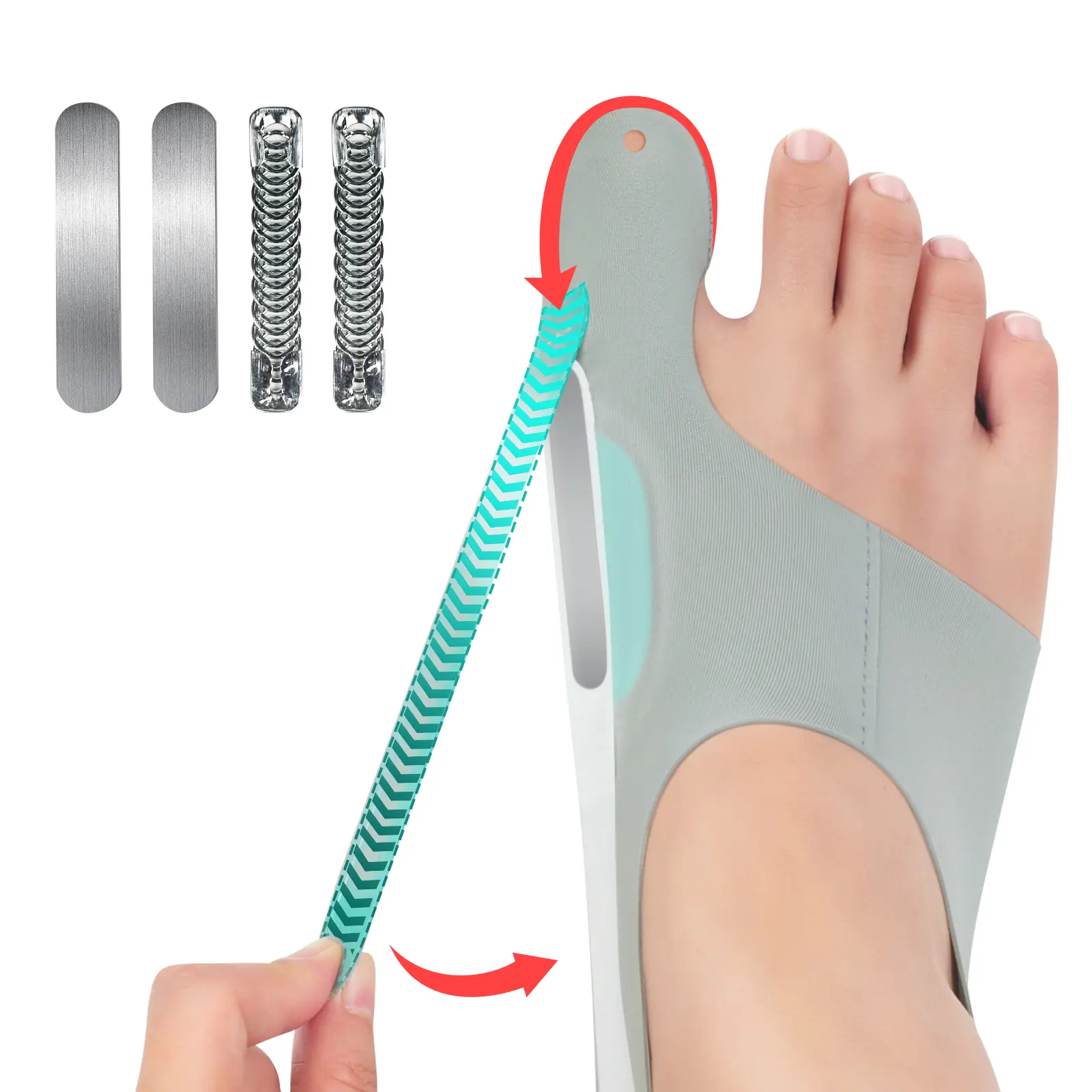 Women & Men's Tech Love Bunion Corrector Set of 2 - Ergonomically Designed Toe Straightener Sleeves with Adjustable Intensity, Anti-Slip Heel Strap, Breathable Fabric, Day & Night Pain Relief Support Brace for Daily Use orthopedic separator