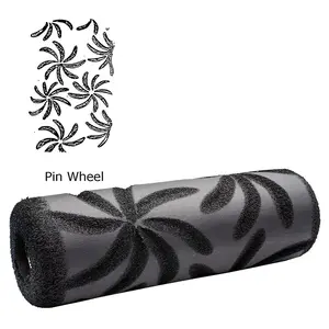 TOOLPRO Pin Wheel Foam Texture Roller Cover, Home & Building Supplies Wallpaper Tool for Ceiling Application