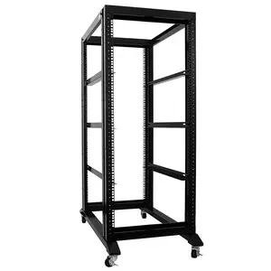 27U 4 Post Open Rack 19" 32"Deep + 3 Pairs of L Rails