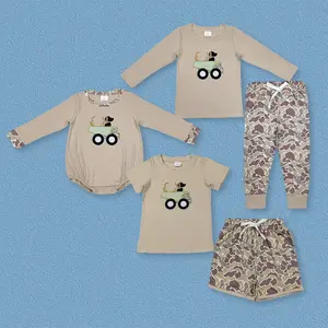 Coziness Hunting Season Toddler Boys Camouflage Pants Comfy Clothes Set,Autumn Mallard Duck,Turkey,Deer Print Long Sleeve Two Piece Outfit Outfit Door Adventurer