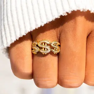 Personalized Punk Ring for Women – Bold Hip-Hop Jewelry, Unique Gift for Her, Valentine’s & Birthday Ready