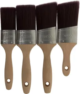 Aspire -Brush Professional Ultra Smooth Silk Tip FSC, 4 count Pack, 1.5", 2", 2" Angled, 2" Angled Stubby, Oval Straight Set, 31748