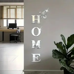 Acrylic Mirror Wall Decor Set, Space-Themed Luxury Hanging for Living Room Wall Decal, Easy DIY Installation, Durable Design, Fits Most Settings, No CA Prop 65 Warning