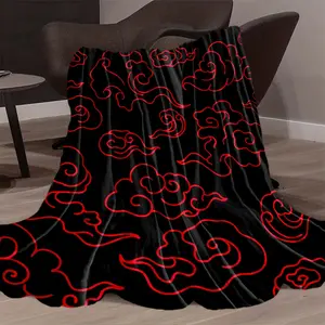 Soft And Comfortable Flannel Blanket With Cloud Print, Gift Blanket for Friends Family, Party Blanket, Travel Camping Car Blanket, Available In All Seasons