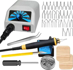 LH20 Wood Burning Kit, Adjustable Temperature Wood Burning Tool, Professional Wood Burner Kit for Adults Beginners Craft, Pyrography Pen Comes With 30 Pyrography Wire Tips