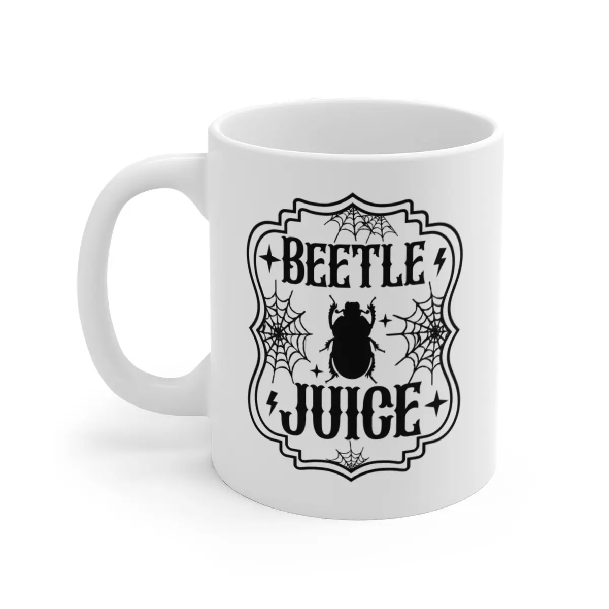 BEETLEJUICE Ceramic Mug - Perfect for Coffee, Chai, Lattes, Tea, and More - Drinkware, Beetlejuice Fans, Movie Fans Beverage Classic Spooky Reusable Ghost Cup Gothic Tumbler