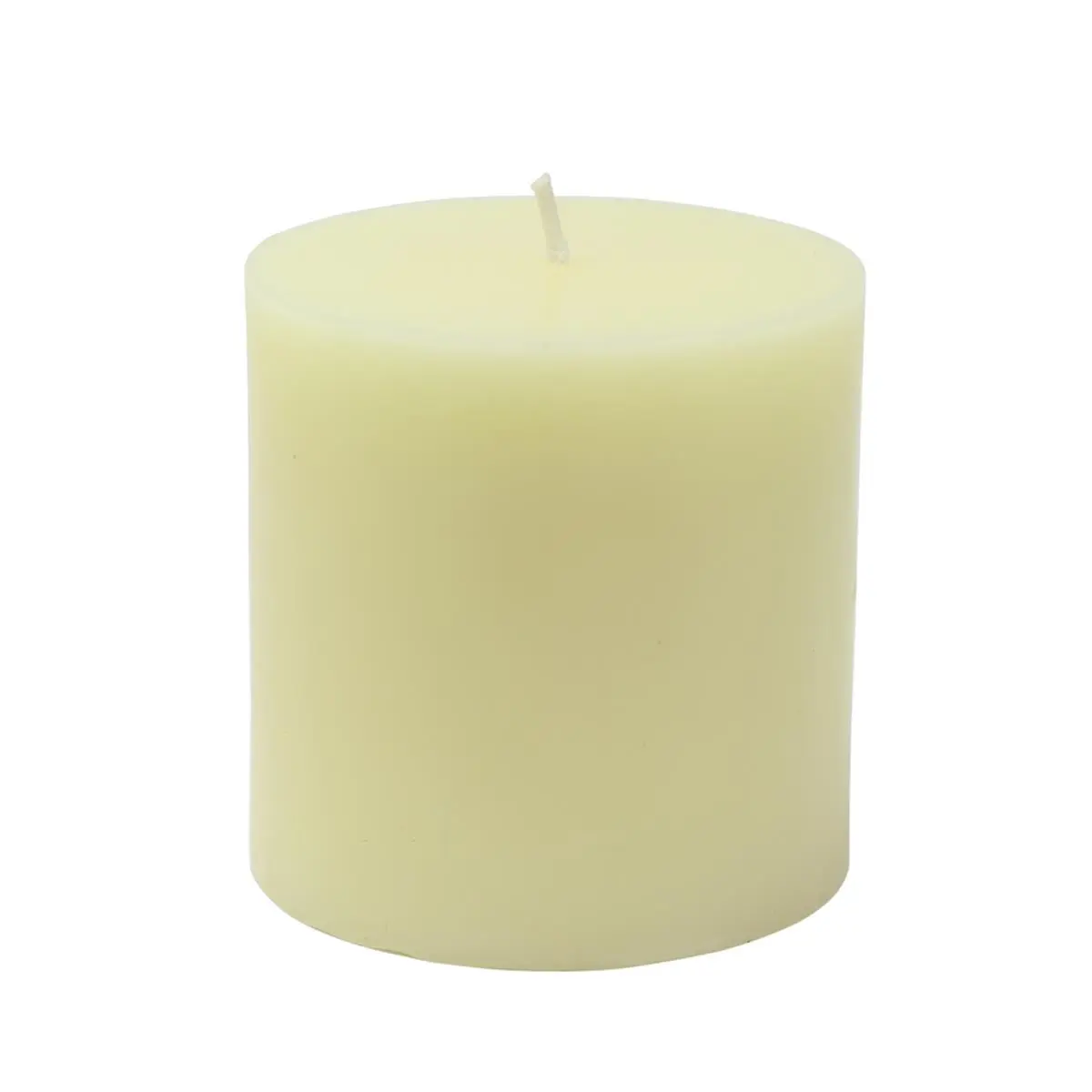 Jeco CPZ-169 3 X 3 In. Ivory Solid Traditional Unscented Smokeless Neutral Home Decor Pillar Candle for Household Use, Clean Burn