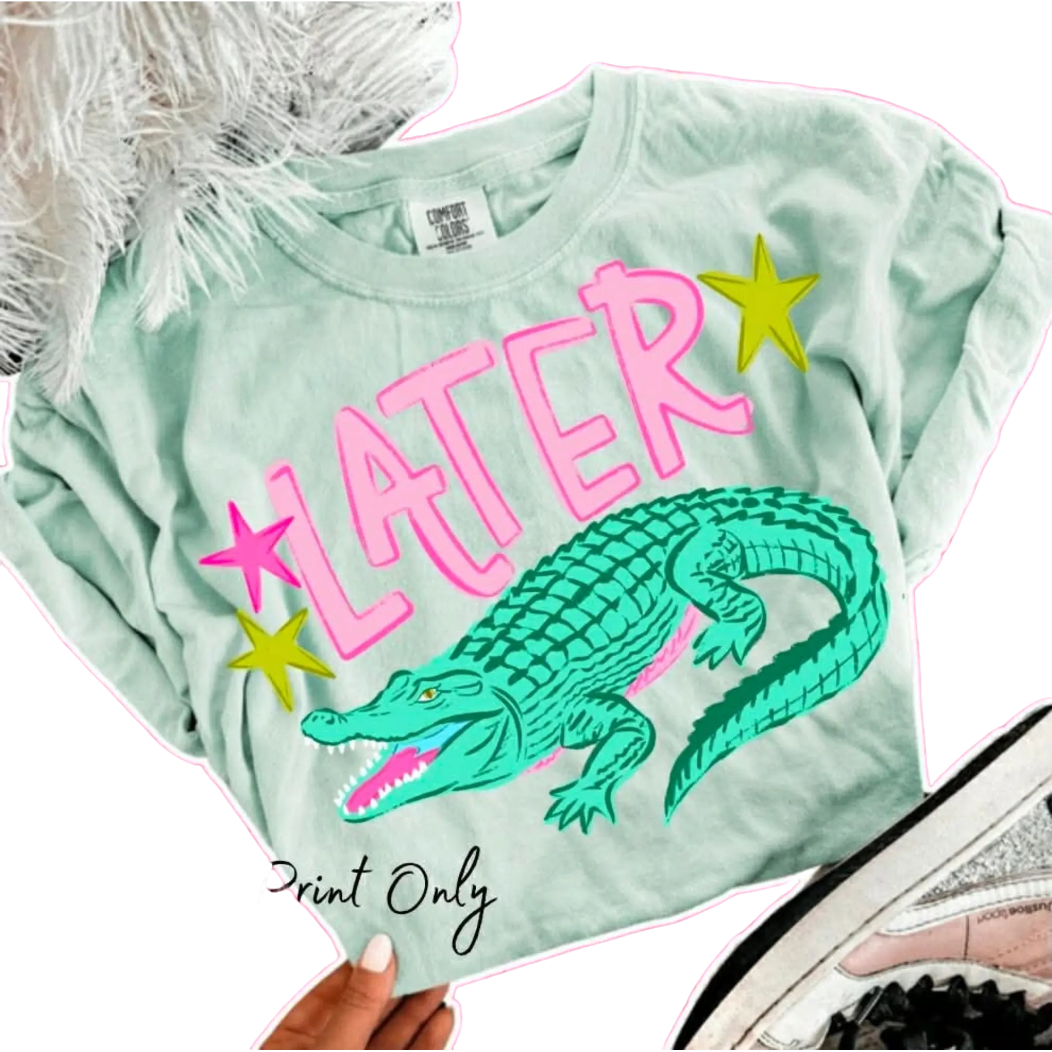 Later Gator (FRONT ONLY) Comfort Colors Tee