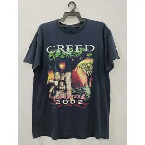Vintage Tour 2002 CREED Band T-shirt Gift For Fan Black All Size VC1546