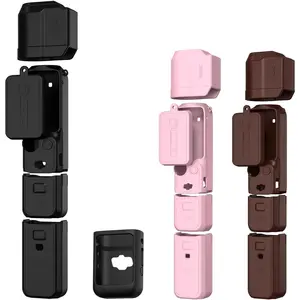 Pocket 3 Silicone Cover, For Xtra Muse Protective Case Lens Protector Scratch-Resistant Sleeve Skin Compatible with DJI OSMO Pocket 3 Creator Combo/Xtra Muse Accessories (Black)