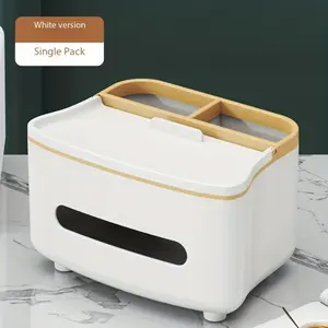 Multifunctional creative storage box tissue box, with a fashionable design, can be used for home/desk organization, restoring a clean, tidy and clutter-free space.