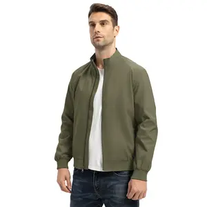 TBMPOY Men's Lightweight Jacket Bomber Windbreaker Spring Summer Golf Wind Breaker Full Zip Up Casual Stylish Fashion Coat