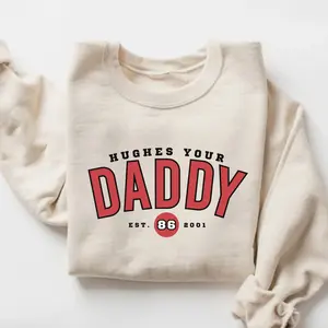 Hughes Your Daddy Shirt, Vintage New Jersey Jack Hughes Nico Hischier Hockey Shirt, Hockey Shirt Christmas Gift, Hockey 90s Vintage Gift, Menswear Hoodie