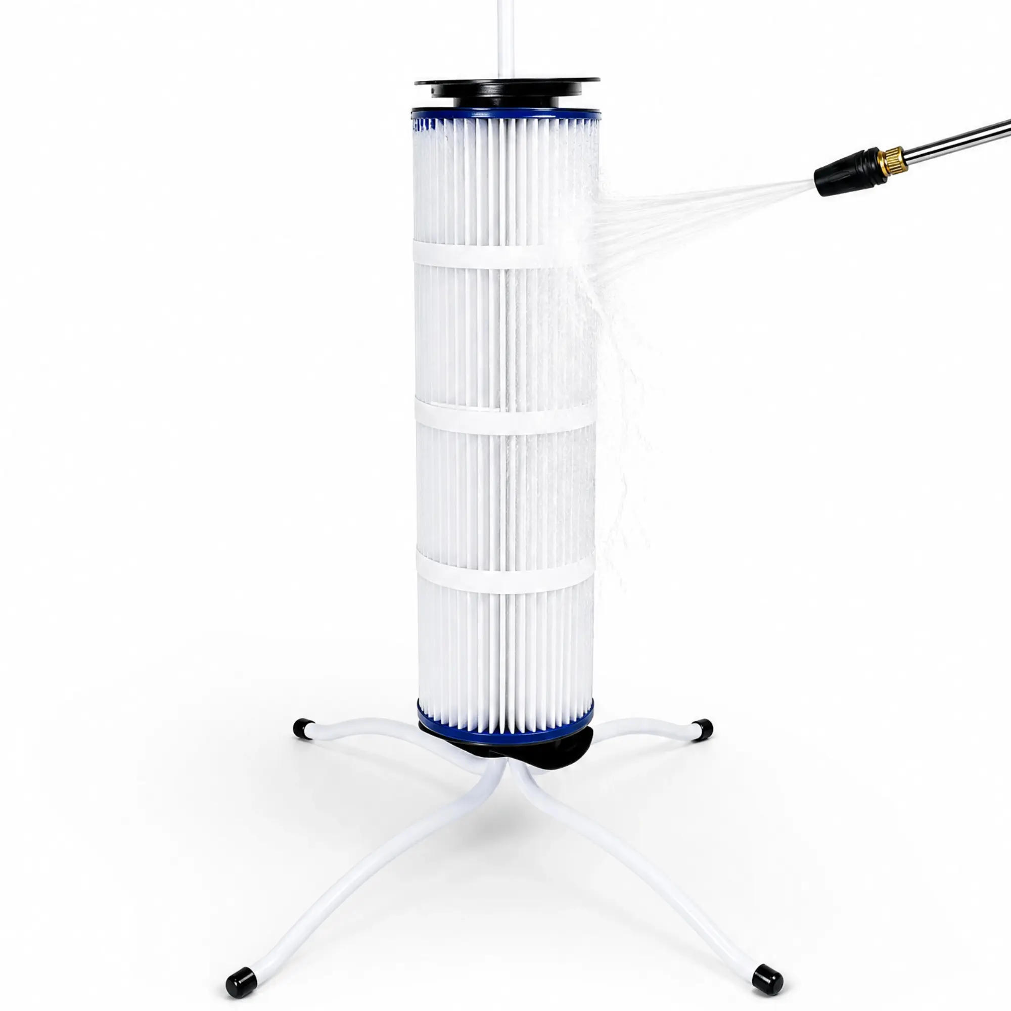 Pool Filter Cleaner Stand - Compatible with 3"/4"/6" Inner Diameter Filter Cores for Pool Maintenance, No