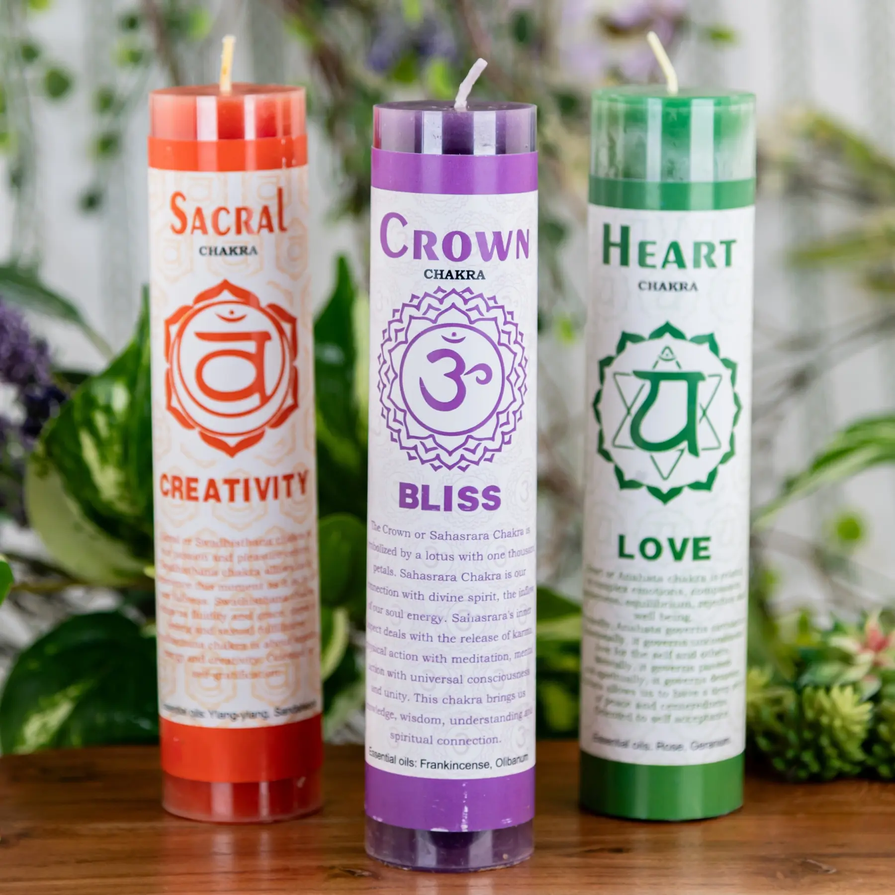 Down to Earth Chakra Energy Pillar Candle