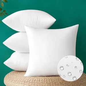 Pack of 4 20x20 Inch Outdoor Pillow Inserts  Decorative Throw Pillow Insert, Square  Garden Pillow Form for Patio Sofa Couch