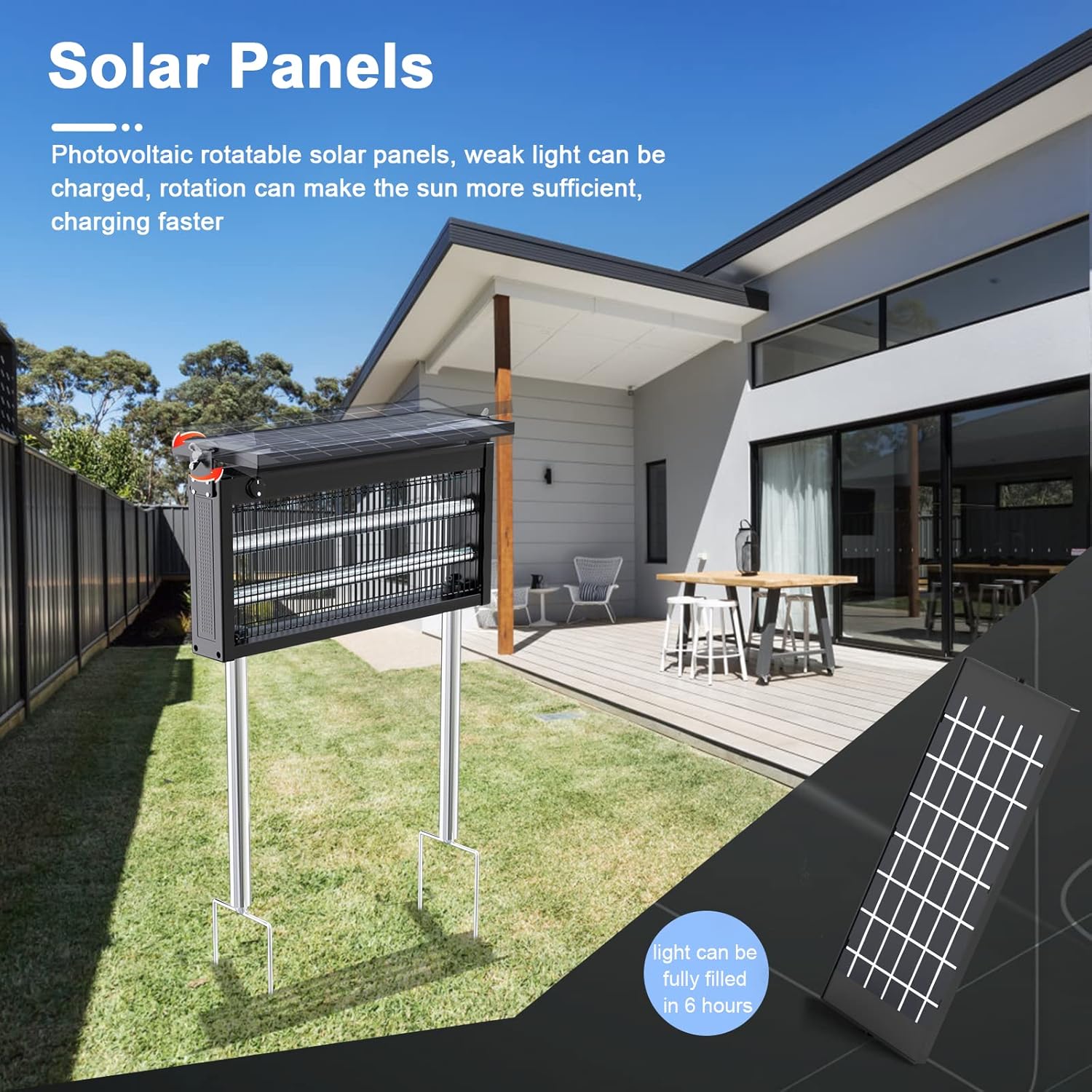 TikTok school season The new solar outdoor mosquito-killing lamp saves electricity and worry-free. It can be protected at any time in the countryside, courtyards, camping, fishing, and picnics. The most romantic gift to protect your family