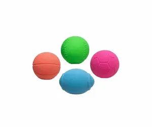 Hot Shots 4 Pack Sports Ball Shaped Squishy Balls
