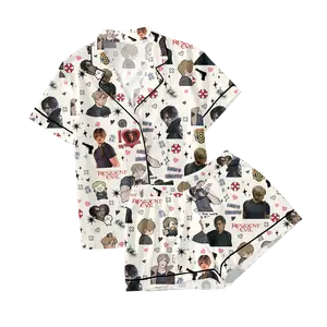 Resident Evil Leon Pajamas, Leon Kenedy Pjms Gift For Fan Cotton Comfortable PJMs