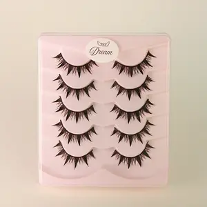 5 Pairs of Dream Spiky Anime-Manga-Manhwa-Manhua Inspired Reusable False Eyelashes