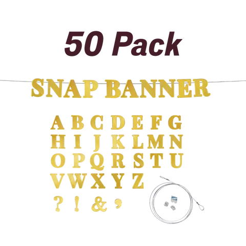 Block Font - 50 Pack