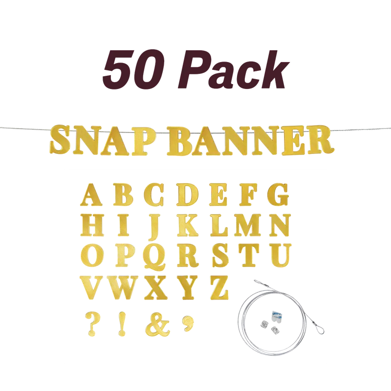 Block Font - 50 Pack