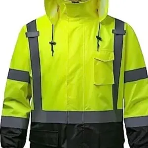 Hi Vis Reflective Rain Jacket for Men