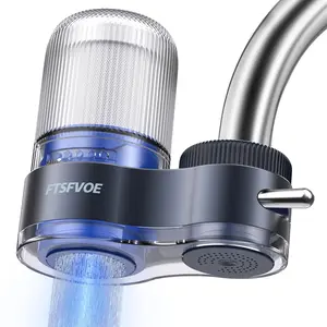 Water Faucet Filter with 2 Imported Carbon Rod Filters, effectively removes chlorine, limescale, heavy metals, eliminates odors Kitchen Utensils