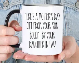 Mothers Day Gift From Daughter In Law, Funny Mug For Mother In Law, Gift From Son for Mother's Day