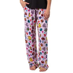 Sesame Street Women's Character Heart Heads Elmo Big Bird Tossed Print Sleep Pajama Pants
