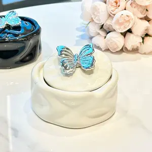 Ceramic Ashtray for Home Decoration Living Room Tabletop Storage Organizer Jewelry Display Light Luxury  Creative Ash Tray