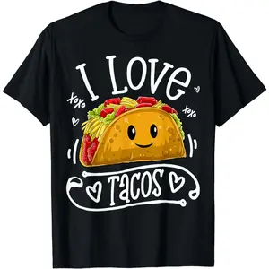 I Love Tacos T shirt Cinco De Mayo Women Men Boys Taco T-Shirt
